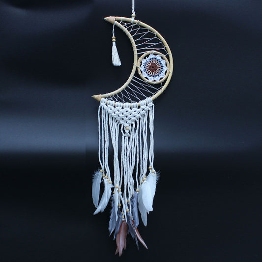 Protection Dream Cather - Macrame Moon Assorted Colours