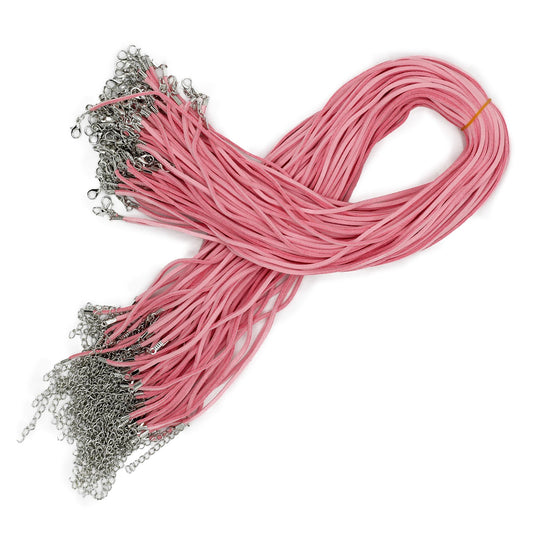 Packs Faux Suede Pendant Cords - 2.5mm x 55cm - Pink A064
