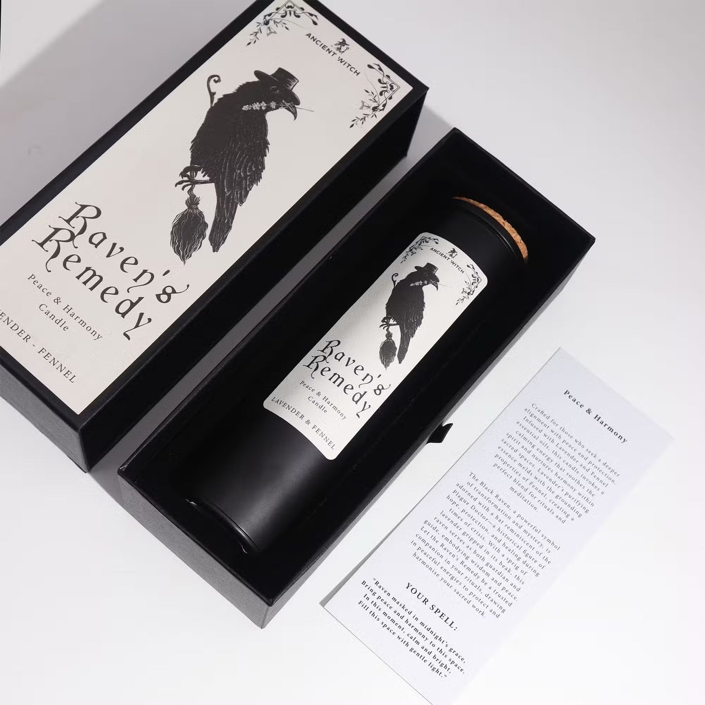 Bougie de purification de sorcières anciennes – Remède des corbeaux –  Paix et Harmonie