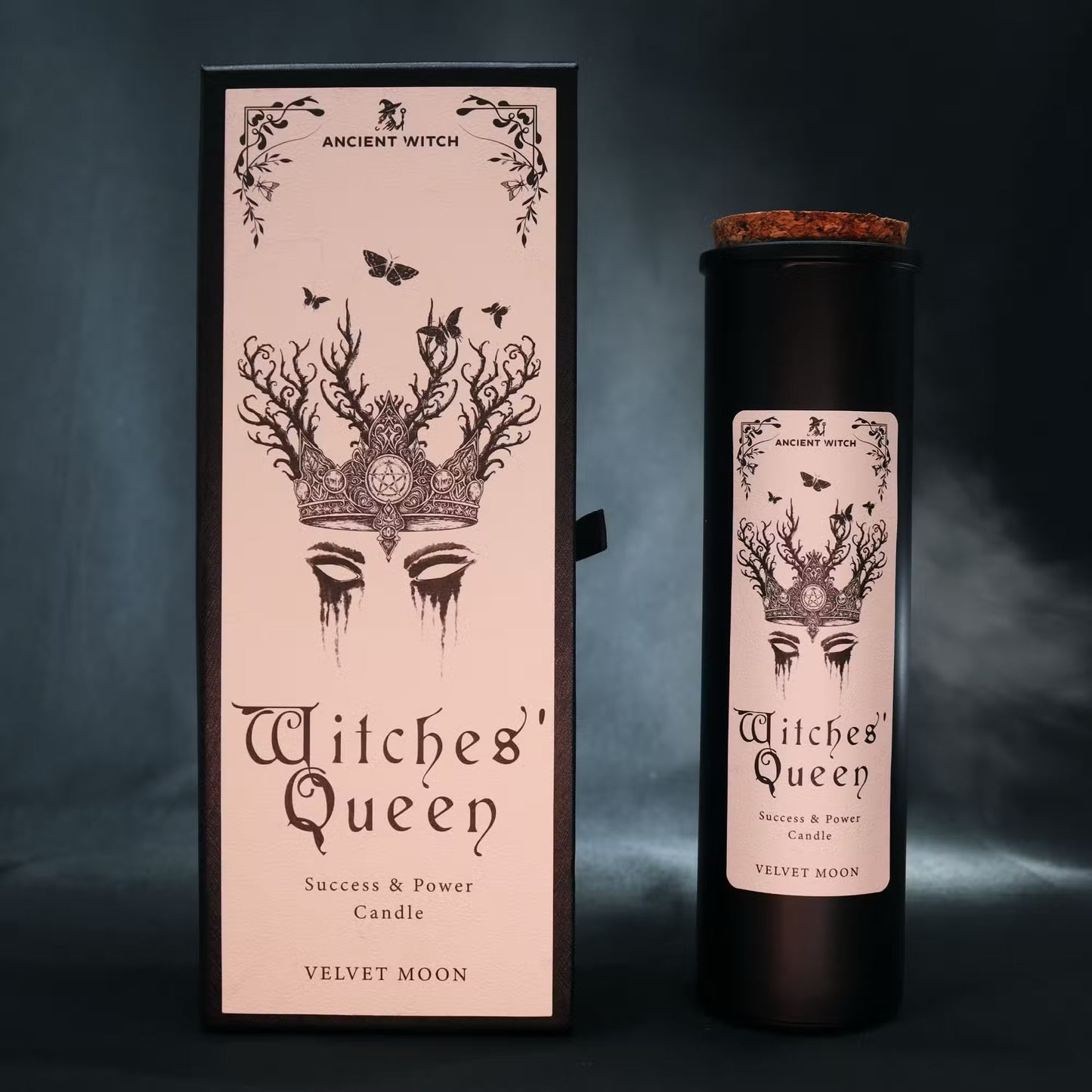 Ancient Witches' Cleansing Candle - Witch Queen - Velvet Moon - Success &amp; Power