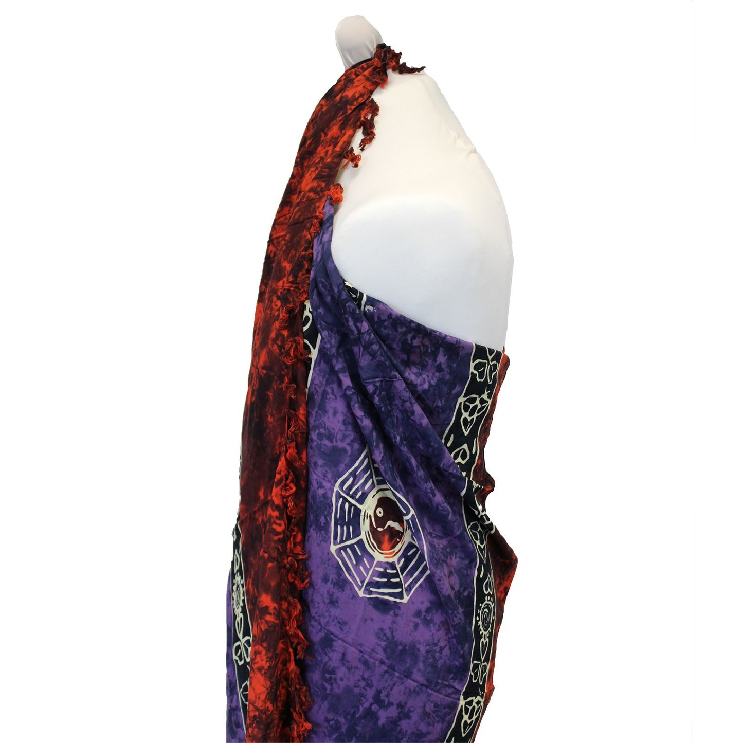 1x Bali Celtic Sarongs - Yin & Yang (4 Assorted Colours)