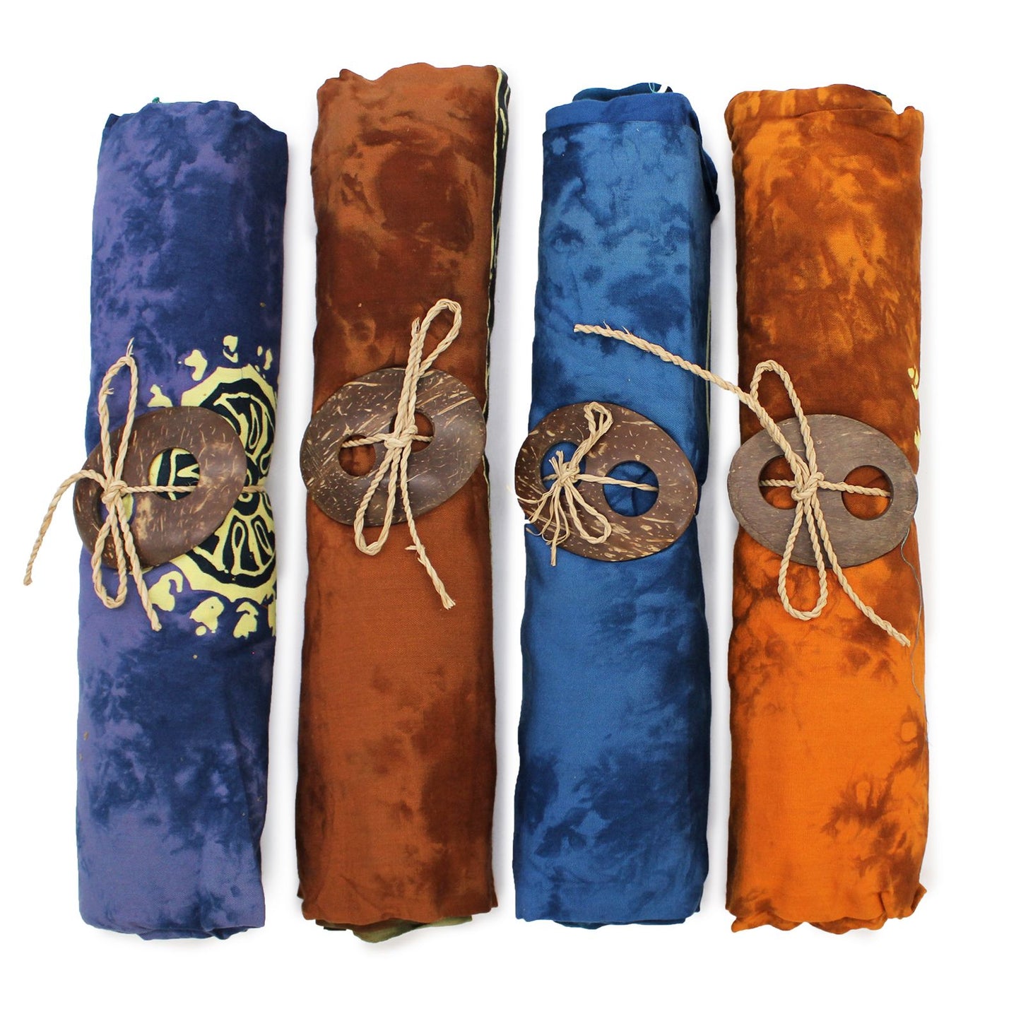 1x Bali Celtic Sarongs - Lucky Coins (4 Assorted Colours)