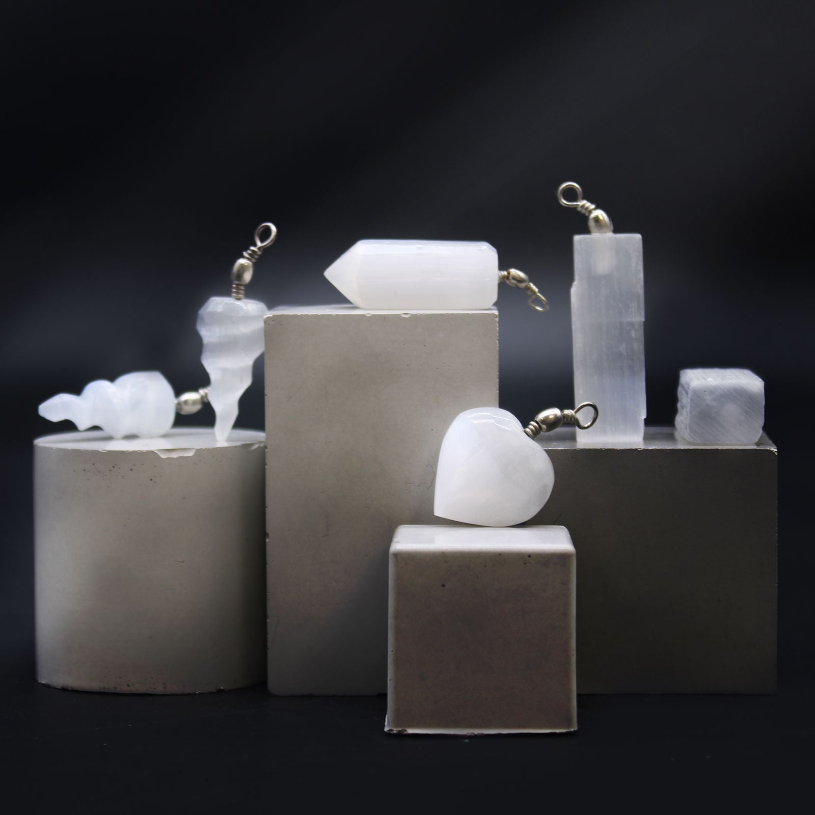 Selenite Natural Pendent