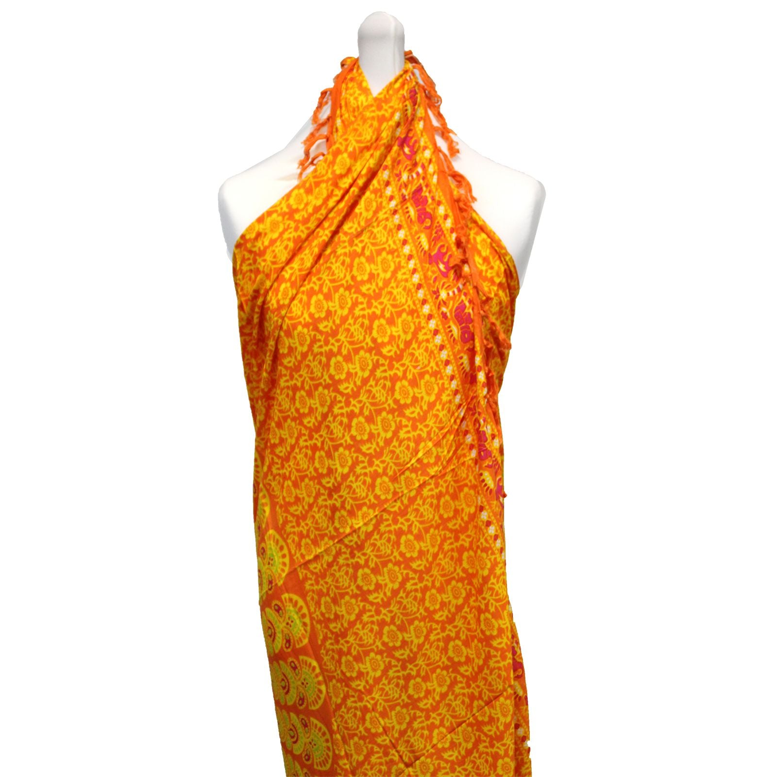 Lime Orange Mandela Sarong