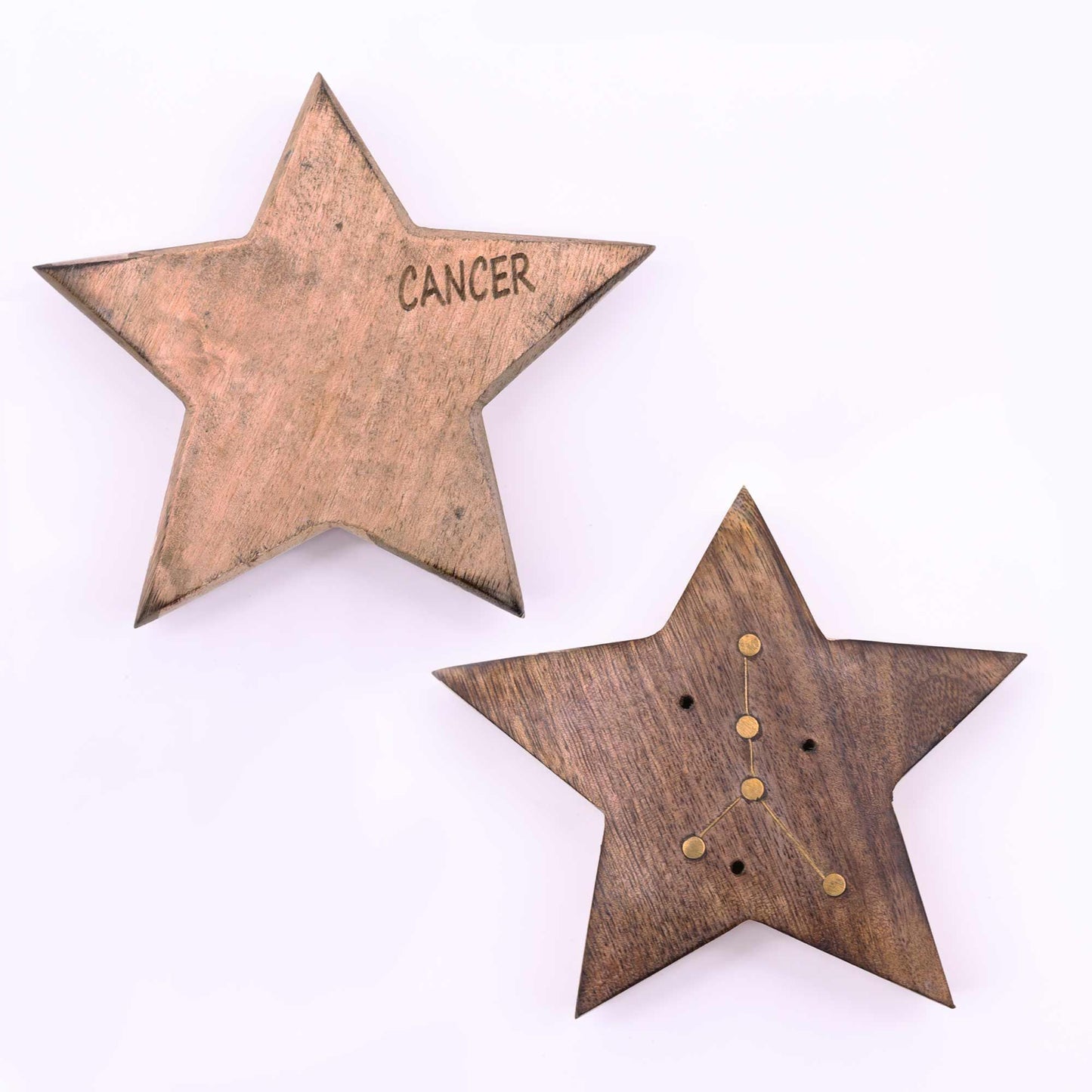 Engraved and Brass Zodiac Sign Incense Burners - Star