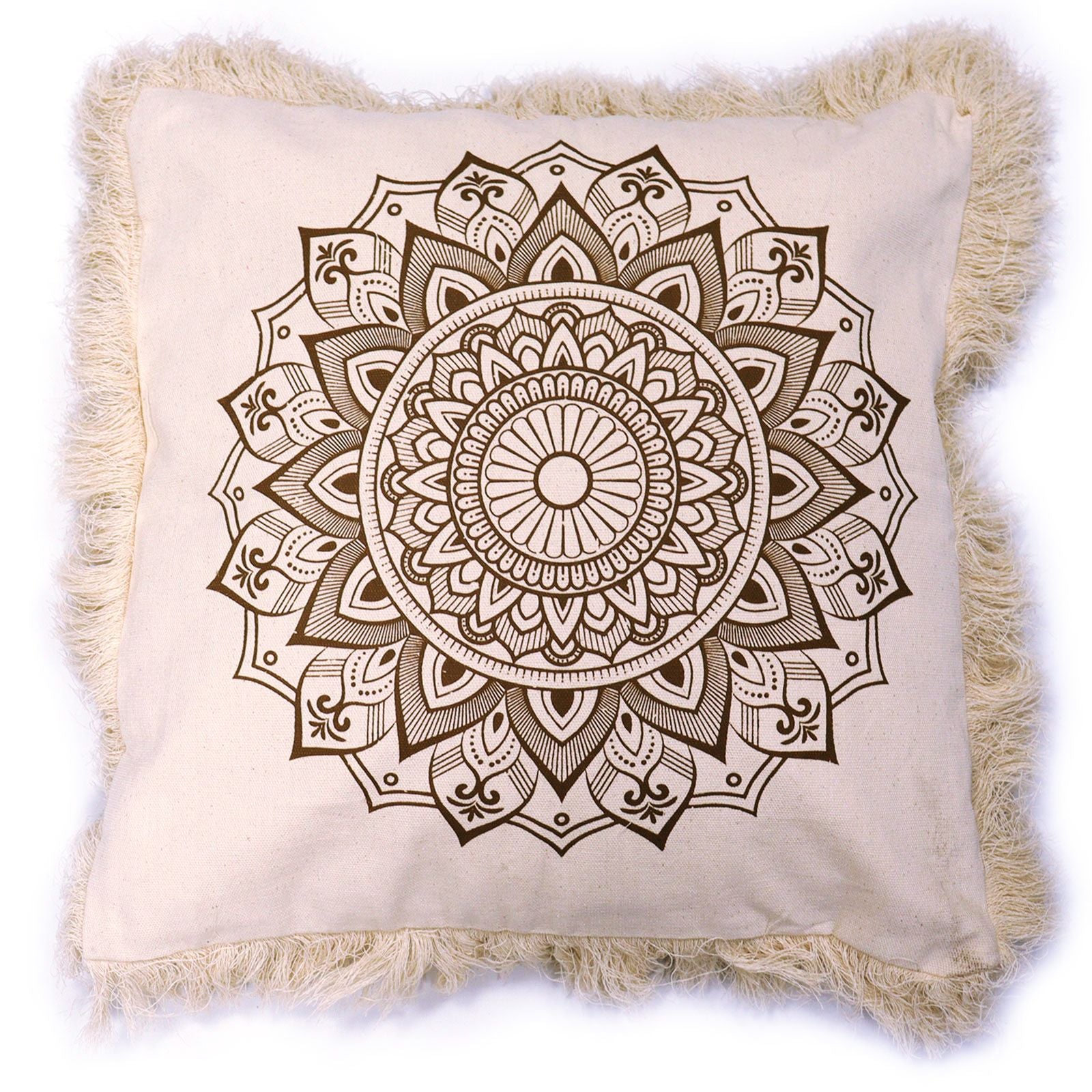 Lotus Mandala  Cushion - 45x45cm - bronze