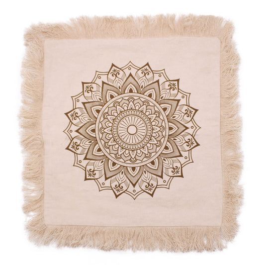 Lotus Mandala  Cushion - 45x45cm - bronze