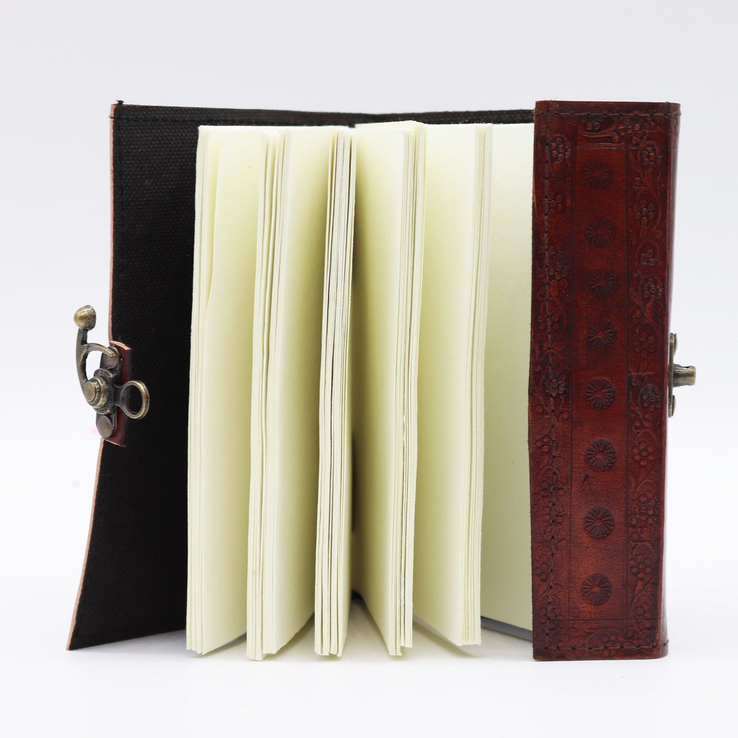 Two Dragons- Esoteric Notebook - Red Tan - 200 pages  Stich Edge- 17.5x12.5x3cm