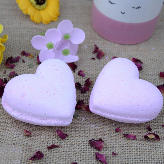 Love Heart Bath Bomb 70g - Bubblegum