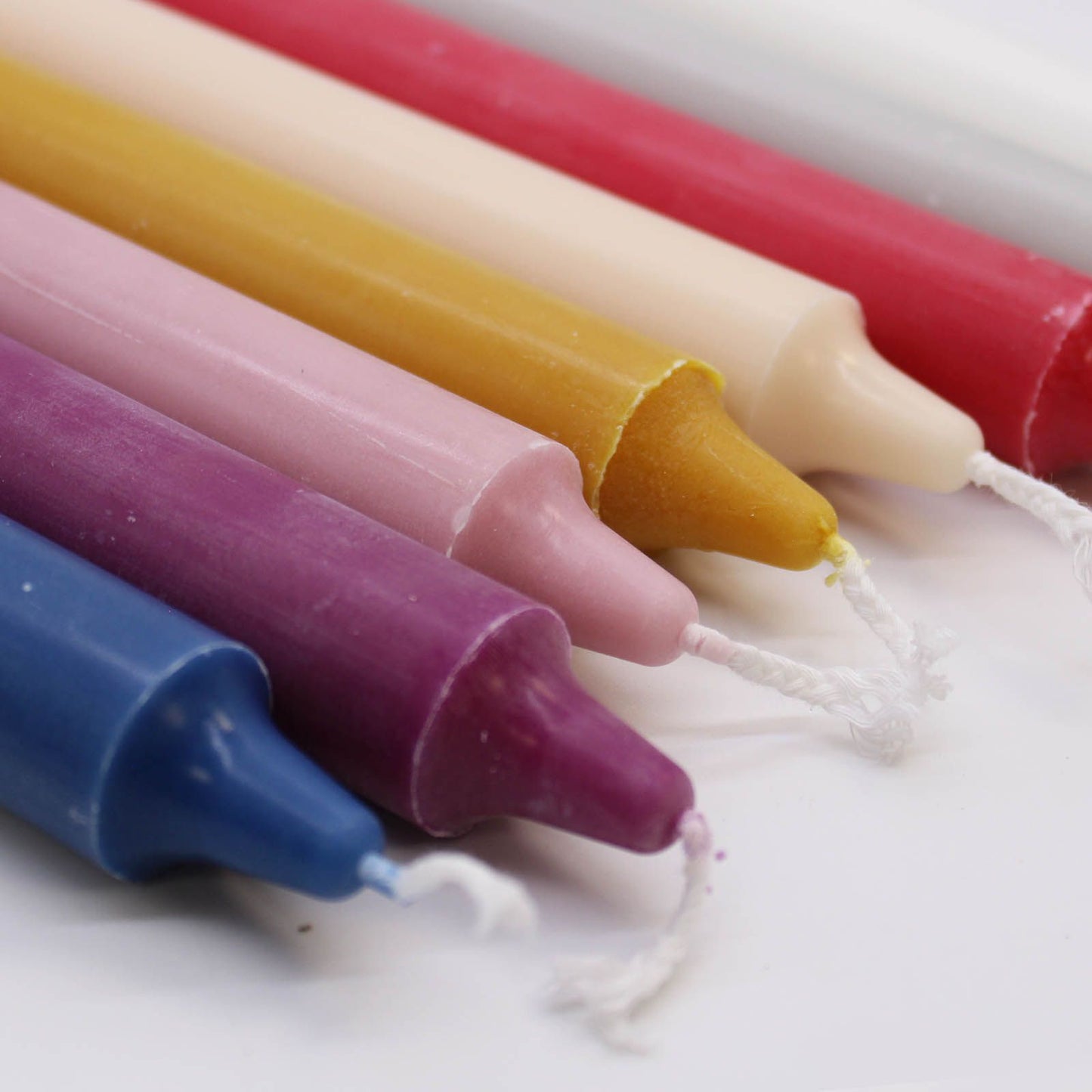 Pure Natural Wax Dinner Candle 25x2.3 - Antique Rose