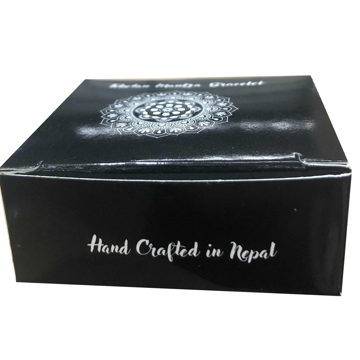 Copper Tibetan Bracelet - Slim Tribal  Swirls