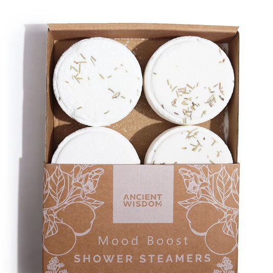 Zen Shower Steamers - Therapy Wellness Quartet - Mood Boost (White)