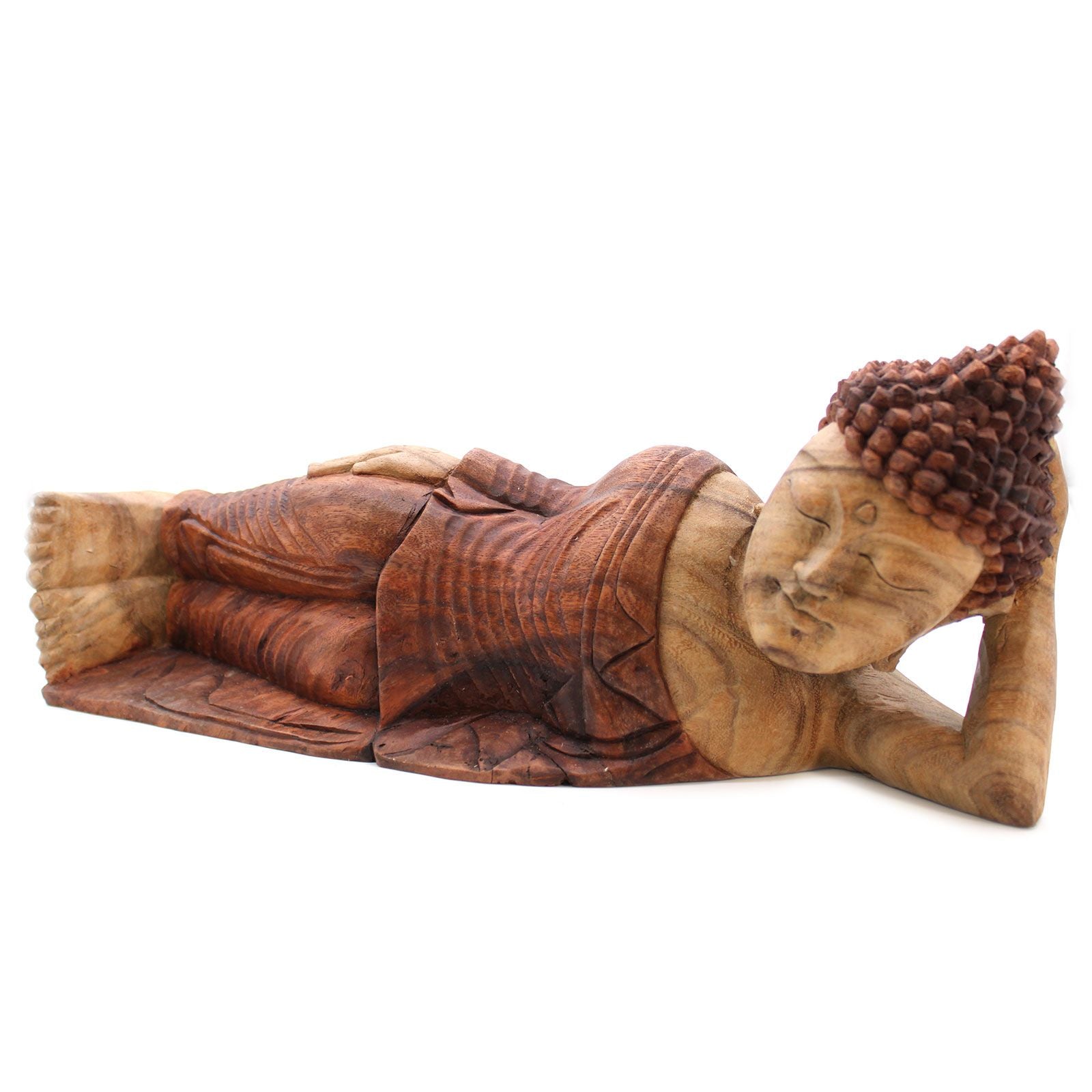 Hand Carved Buddha Statue - 50cm - Sleeping